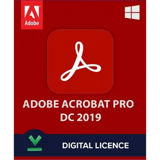 Adobe Acrobat Pro DC 2019 Windows 1 Device Lifetime