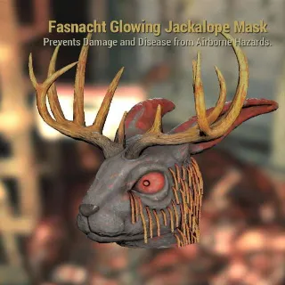 Glowing Jackalope Mask