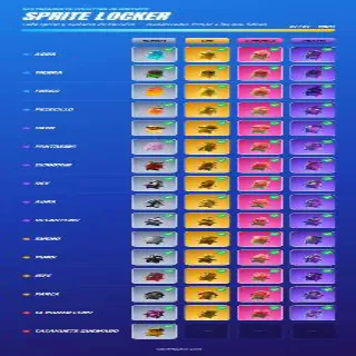 All Sprites Fortnite (Price for the Entire Collection)