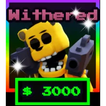 Shiny Withered Golden Freddy - Five Nights TD FNTD