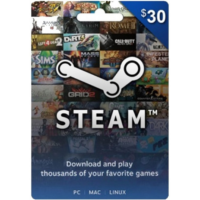 30$ Steam Gift Card - Steam Gift Cards - Gameflip