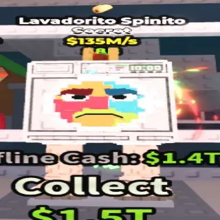 Lavadorito Spinito (135M/s) Steal a Brainrot