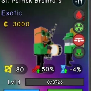 Radio St. Patrick Brainrots Btd Exotic
