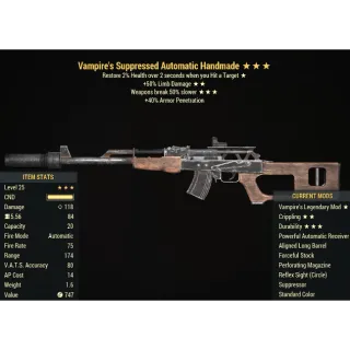 25 lvl Handmade V/50limb/50wbs