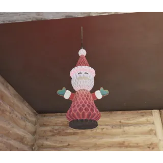Honeycomb Paper Standing Santa