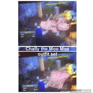 Chally the MooMoo outfit