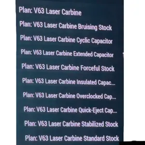 V63 Laser Carbine Plans