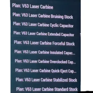 V63 Laser Carbine Plans