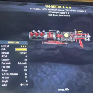 V63 Bertha Tesla Rifle