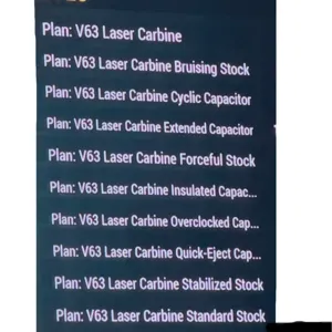 V63 Laser Carbine Plans