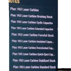 V63 Laser Carbine plans