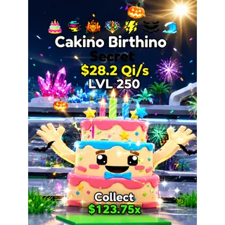 MAX LVL 7 trait Ultra rare Cakino Birthino 28 Qi