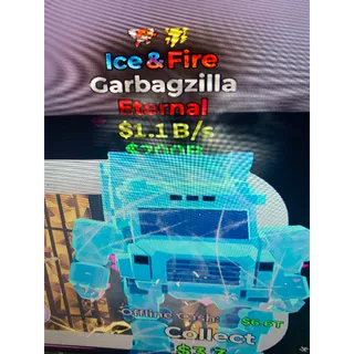 Fortnite brainrot ice fire garbagzilla 2 traits 1.1B