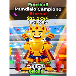 MAX LVL 21 Qi Football Mundialo Campiono