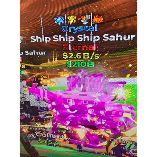Fortnite steal the brainrot crystal ship ship ship sahur 4 traits 2.6B !!!