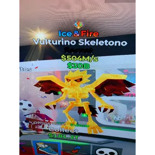 Fortnite steal the brainrot ice fire vulturino skeletono