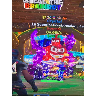 Fortnite steal the brainrot la superior combinacion 4.8B with 5 traits
