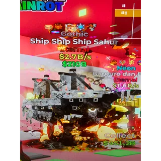 Fortnite brainrot gothic 2.7B ship ship sahur