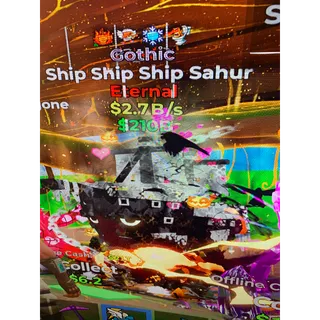 Fortnite steal the brainrot Gothic ship ship ship sahur 4 traits 2.7B !!!