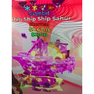Fortnite brainrot ship ship ship sahur 2.6B crystal