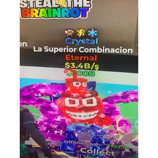 Fortnite steal the brainrot crystal La superior combinacion 3 traits 3.4B/s