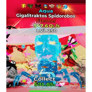 7 trait !!! Max lvl Aqua gigalitraktos spidorobos 