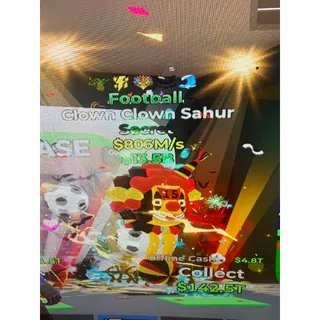 Fortnite steal brainrot football 5 trait clown clown sahur