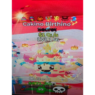 7 trait cakino birthino ultra rare lvl 156