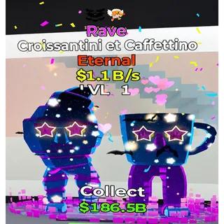 Rave croissantini et caffettino 2 traits