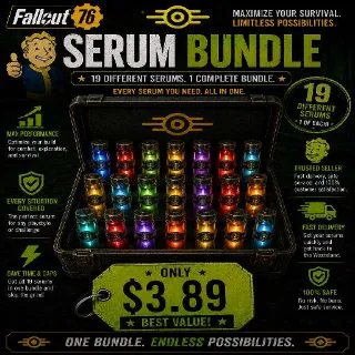 ALL 19 SERUMS BUNDLE – Every Mutation Serum – Fast Delivery – Fallout 76