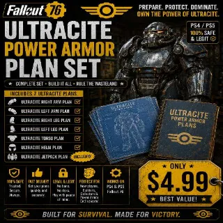 FULL ULTRACITE POWER ARMOR PLAN SET + JETPACK