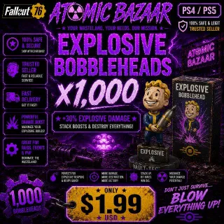 Explosive Bobblehead X1000 | Fast Delivery