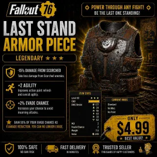 Last Stand Armor Piece | VERY FAST DELIVERY
