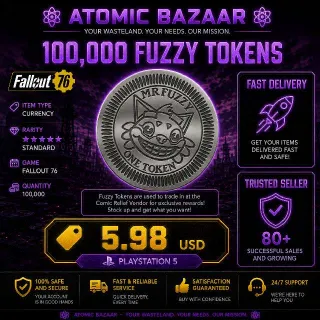 100k Fuzzy Tokens | Fast Delivery