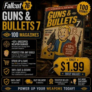 Guns And Bullets 7 X100