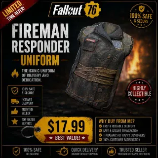 Fireman Responder Uniform | Fast Delivery | Great Deal