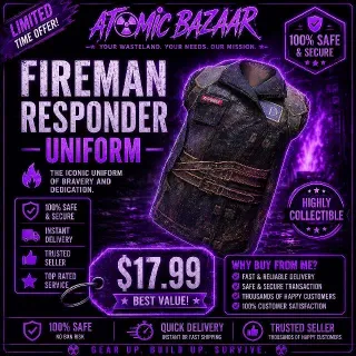 Fireman Responder Uniform | Fast Delivery | Great Deal