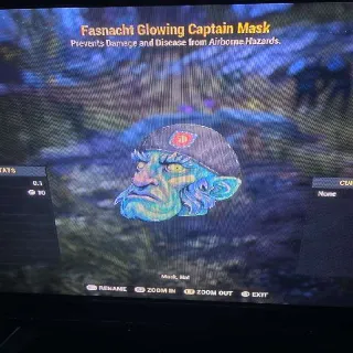 Fasnacht Glowing Captain Mask