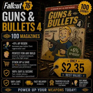 Guns And Bullets 4 X100