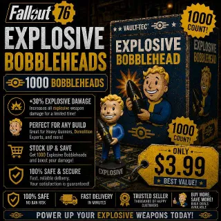 Explosive Bobblehead X1000 | Fast Delivery