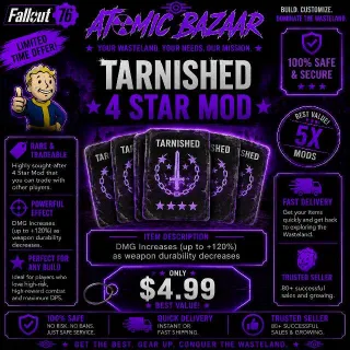 Tarnished 4 Star Mod x5 | PS4/PS5 | Fast Delivery