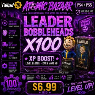 100 Leader Bobbleheads | Fast Delivery | Good Deal