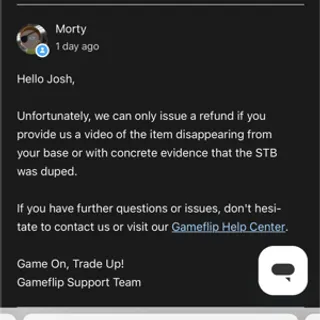 Gameflips response