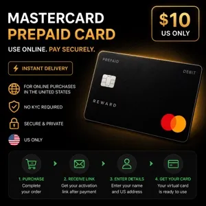 Mastercard Prepaid Virtual Card – $10 (US Only)