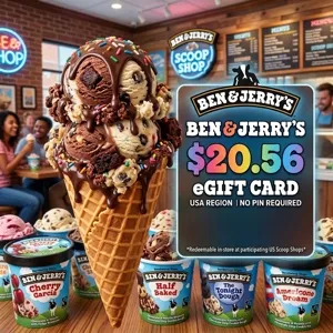Ben & Jerry’s eGift Card $20.56 USD (USA) — Digital Code