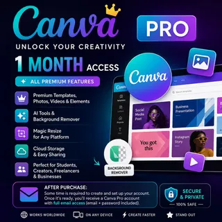 Canva Pro – 1 Month Access