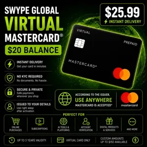 SWYPE Global Virtual Mastercard $20 - Instant Delivery