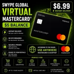 Swype Global Virtual Mastercard – $10 Balance | Instant Delivery