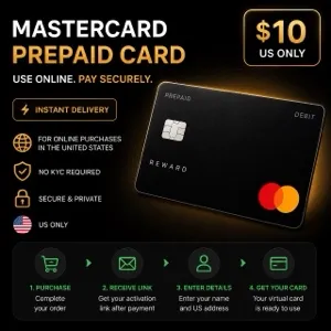 Mastercard Prepaid Virtual Card – $10 (US Only) - INSTANT DELIVERY