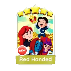 Monopoly Go 5 Star Sticker - Red Handed